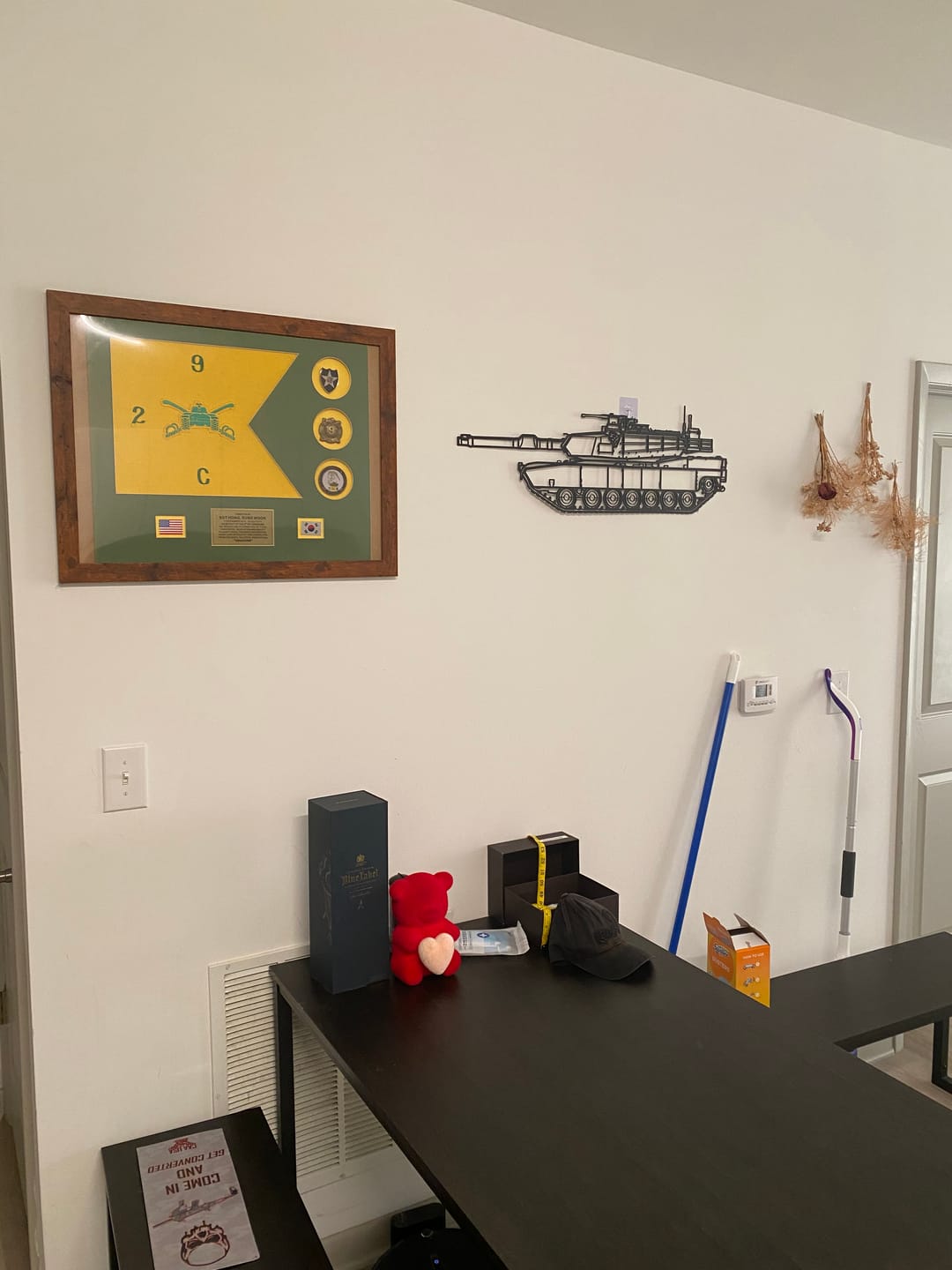 Customer photo review of M1A2 SEPv3 Abrams Silhouette Metal Wall Art