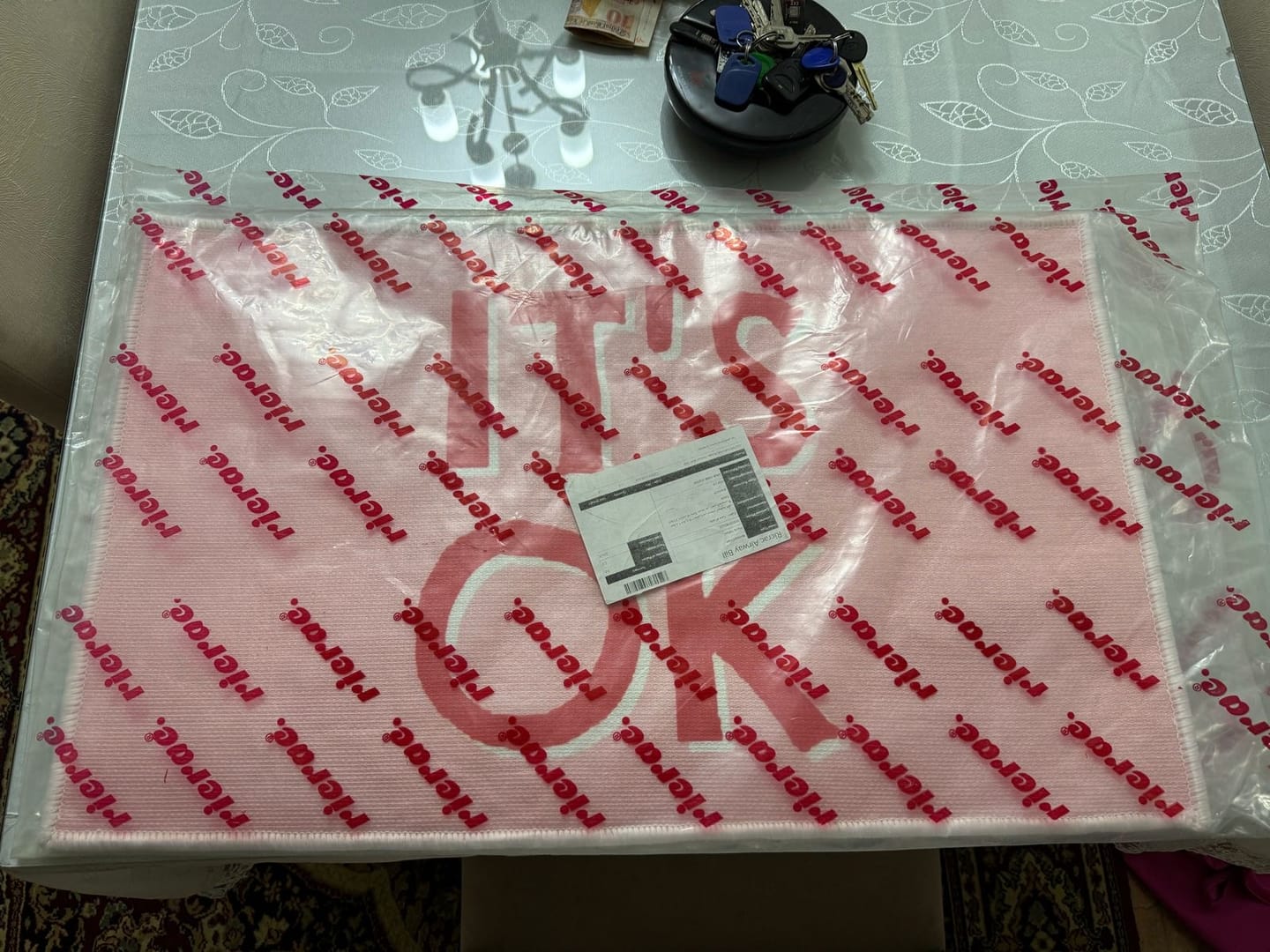 Customer photo review of Retaja- Printed Bath Mat