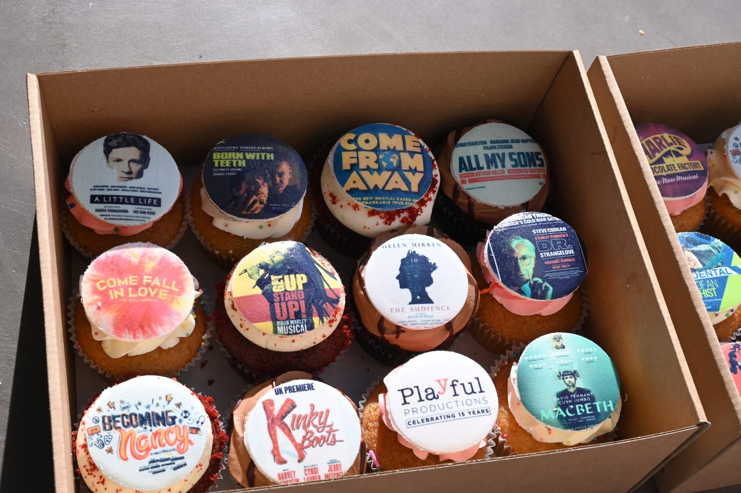 Customer photo review of Edible Photo Cupcakes