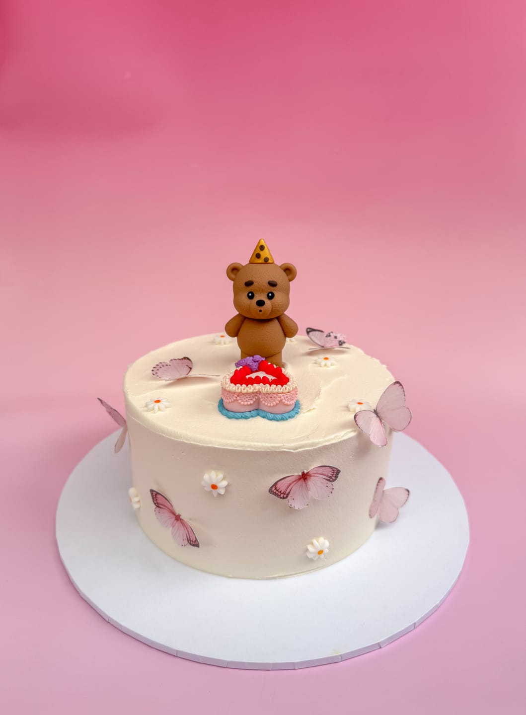 Customer photo review of Pastel Pink Edible Wafer Butterflies - Mix sizes - 24pcs