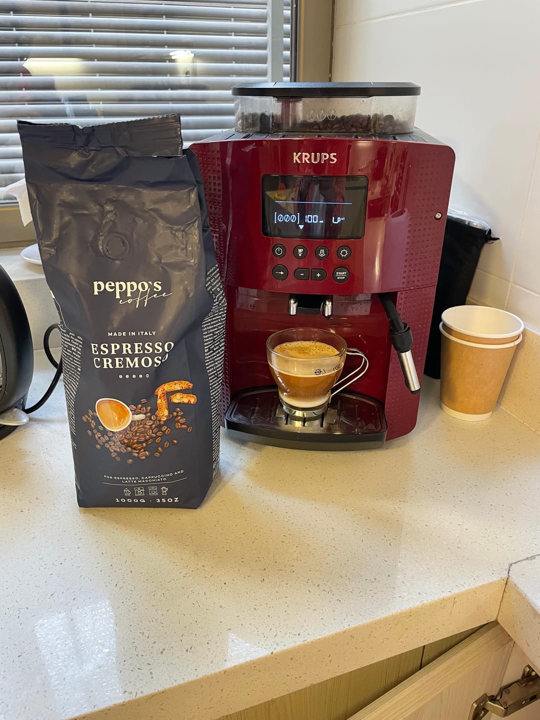 Customer photo review of Peppo's Espresso Cremoso 1kg
