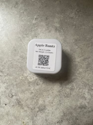 Customer photo review of Apple Runtz THCA Crumble