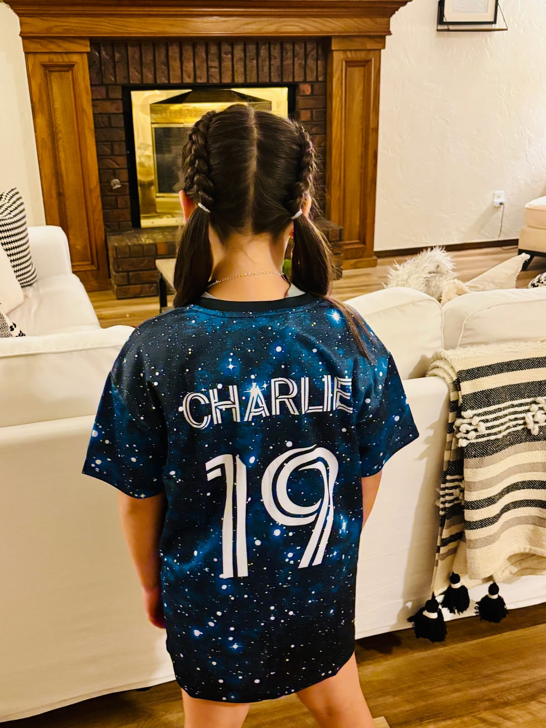 Customer photo review of Custom Soccer Uniform Jersey Kids Adults Personalized Set Jersey Shirt Navy