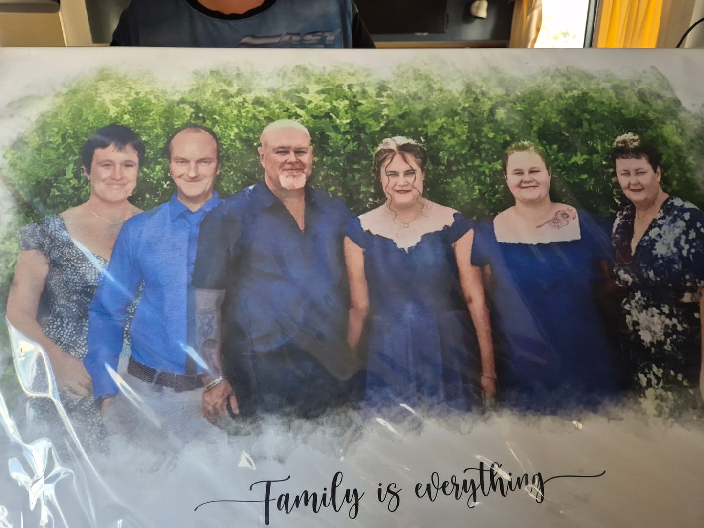 Customer photo review of Custom Family Photo Portrait