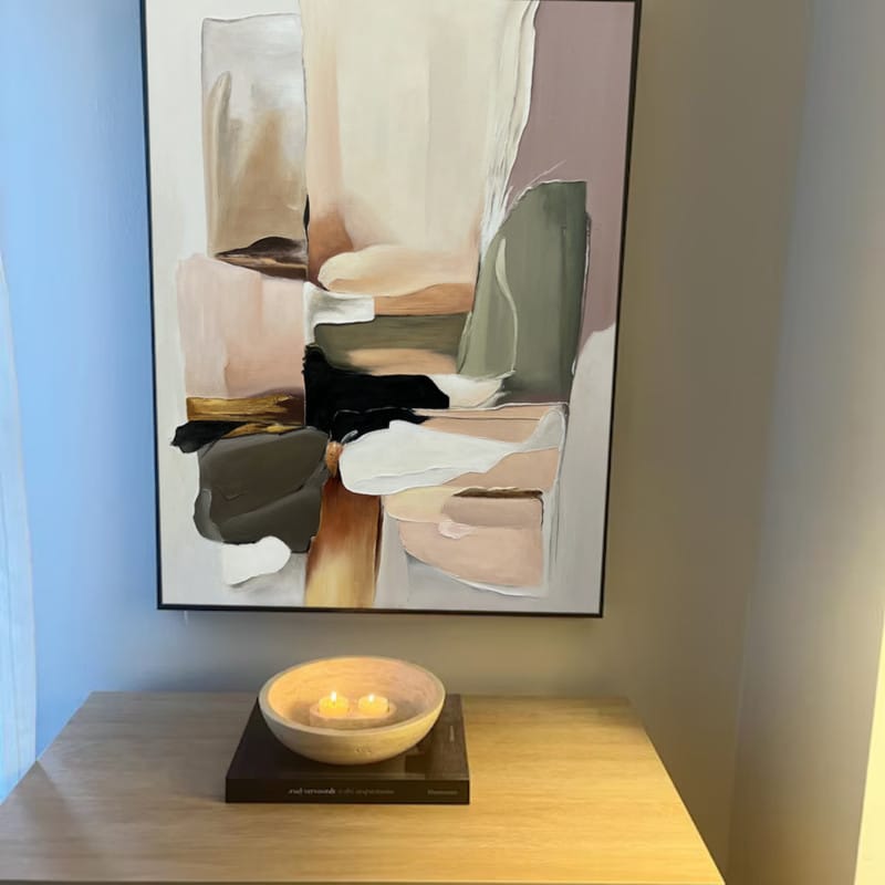 Customer photo review of Colorful Abstract Painting Canvas #AP110