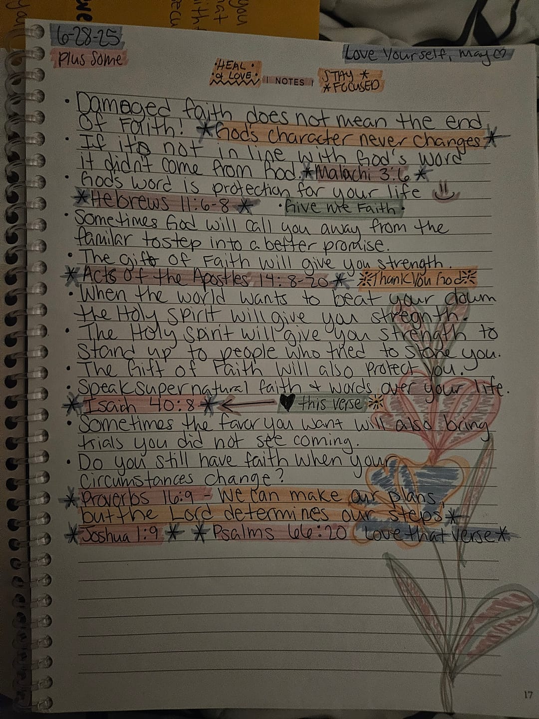 Customer photo review of Spiral Bible™ Highlighter Pack