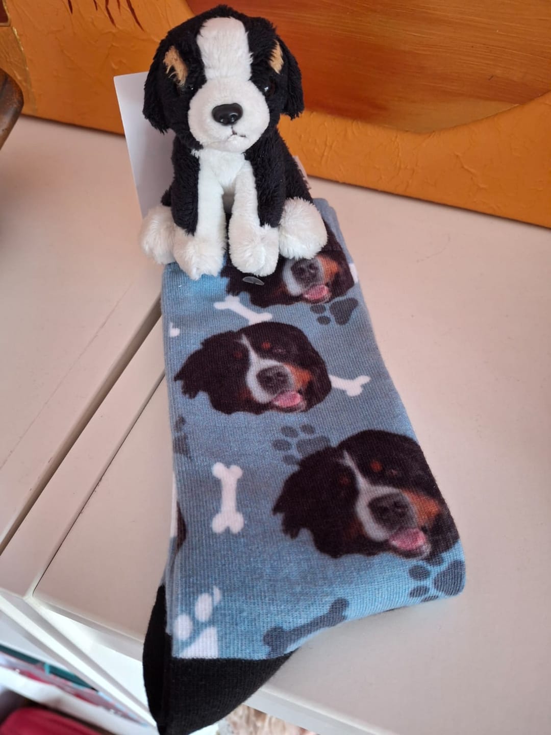 Customer photo review of Votre photo - Chaussettes personnalisées
