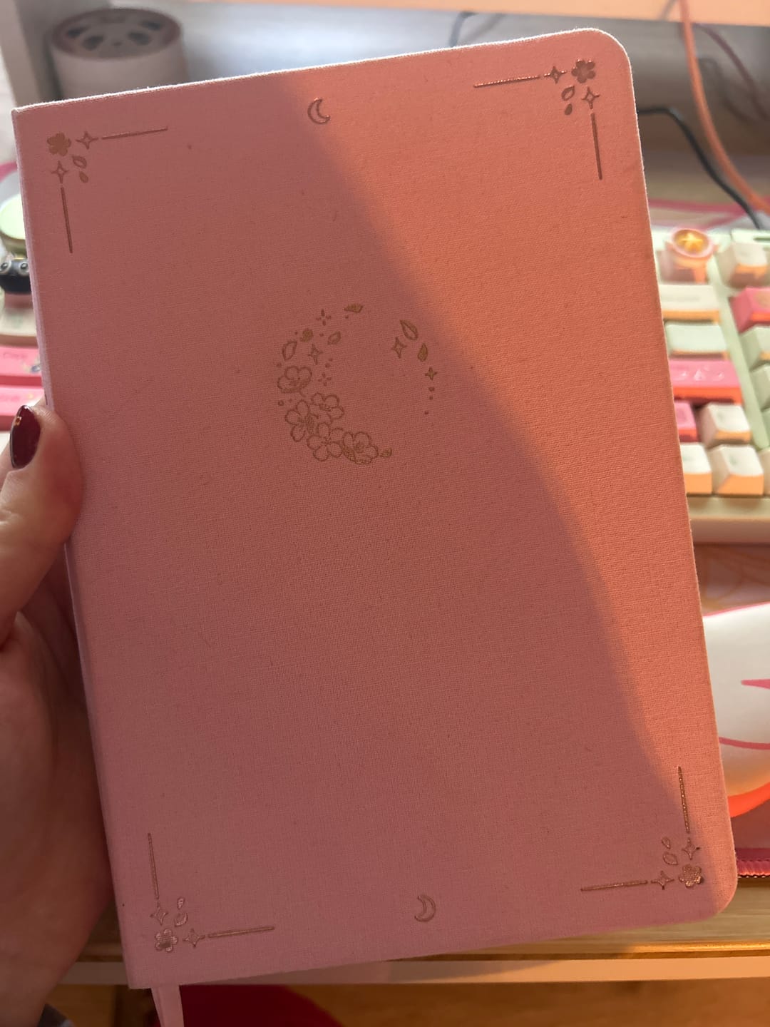Customer photo review of Tsuki ‘Sakura Moon’ Limited Edition Bullet Journal ☾