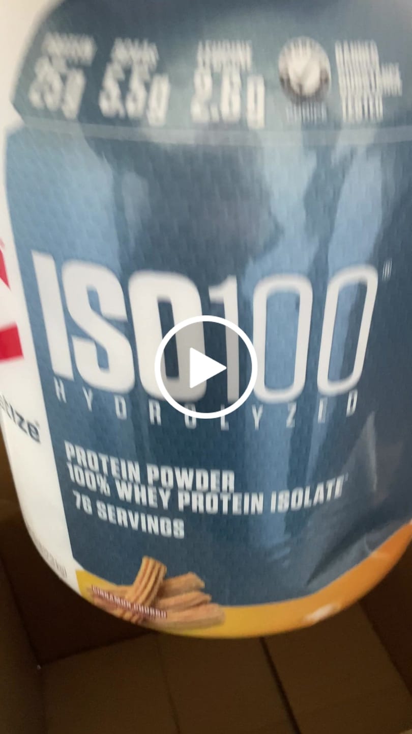 Customer video review of Dymatize ISO100 Hydrolyzed Proteina Hidrolizada 5 Lb