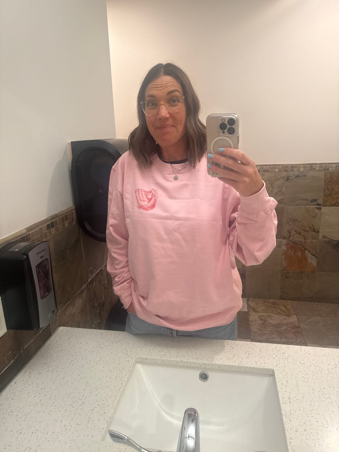Customer photo review of Just A Girl Who Loves Baseball (Back Print)