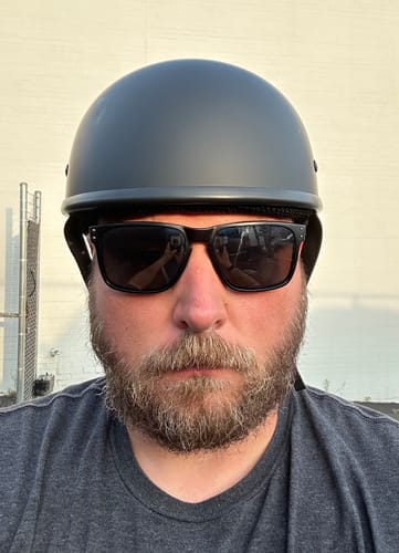 Customer photo review of SOA Smallest Lightest DOT Beanie Flat Black No Peak