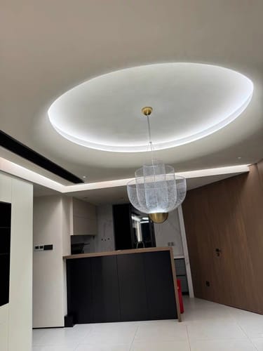 Customer photo review of WOW Mesh Uplight Vaulted Ceiling Pendant Chandelier-wow2069