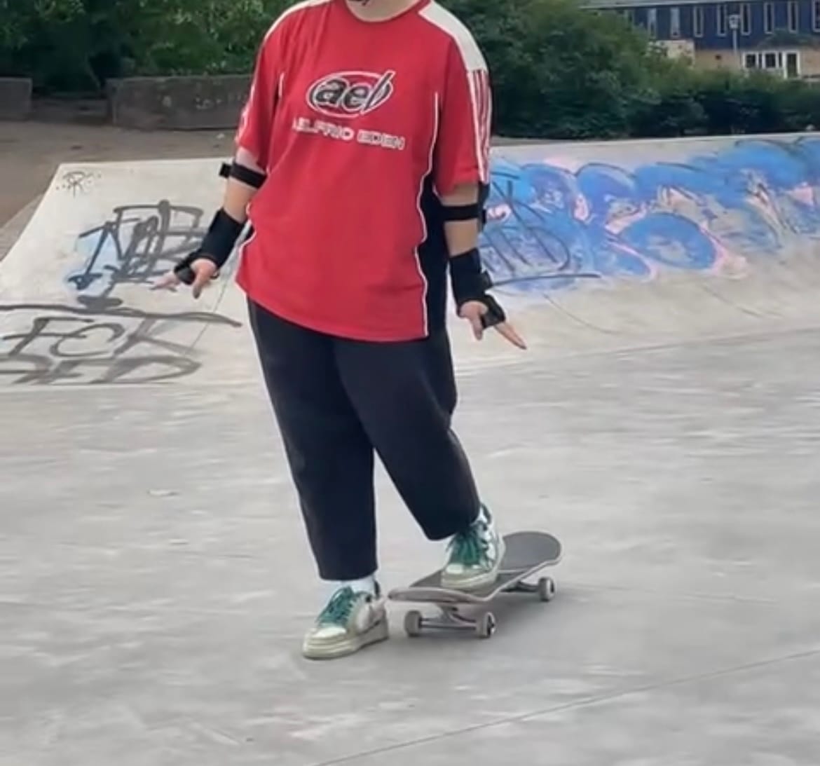 Customer photo review of Aelfric Eden Color Block Speedway Tee