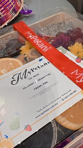 Customer photo review of Mont Kiara Post-Natal Maternity New Mother Fruit Platter (Fruit Platter untuk Ibu Berpantang)