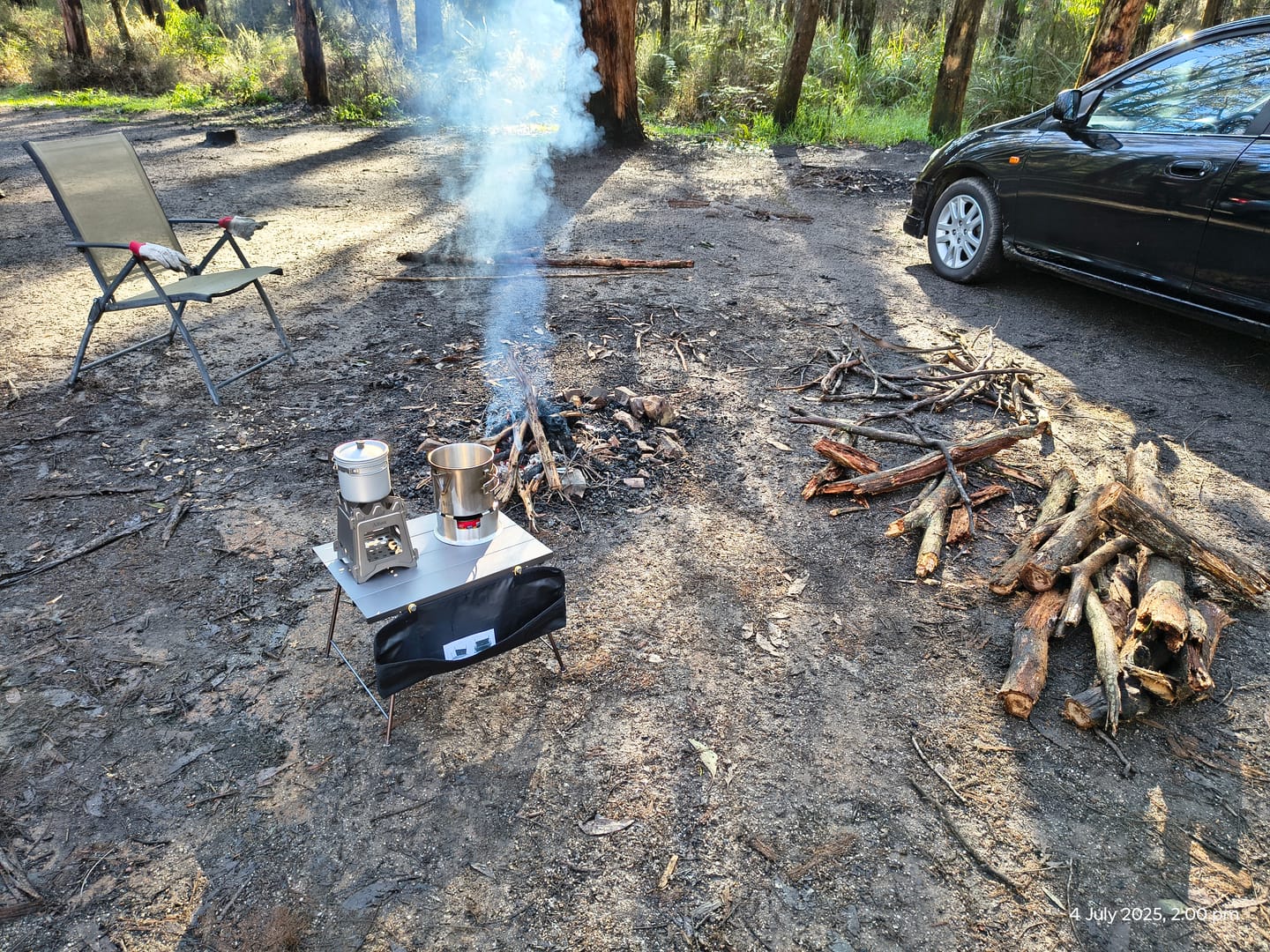 Customer photo review of Flexifold Ultra-Light Camping Table – Portable & Durable Aluminum Folding Table for Outdoor Adventures