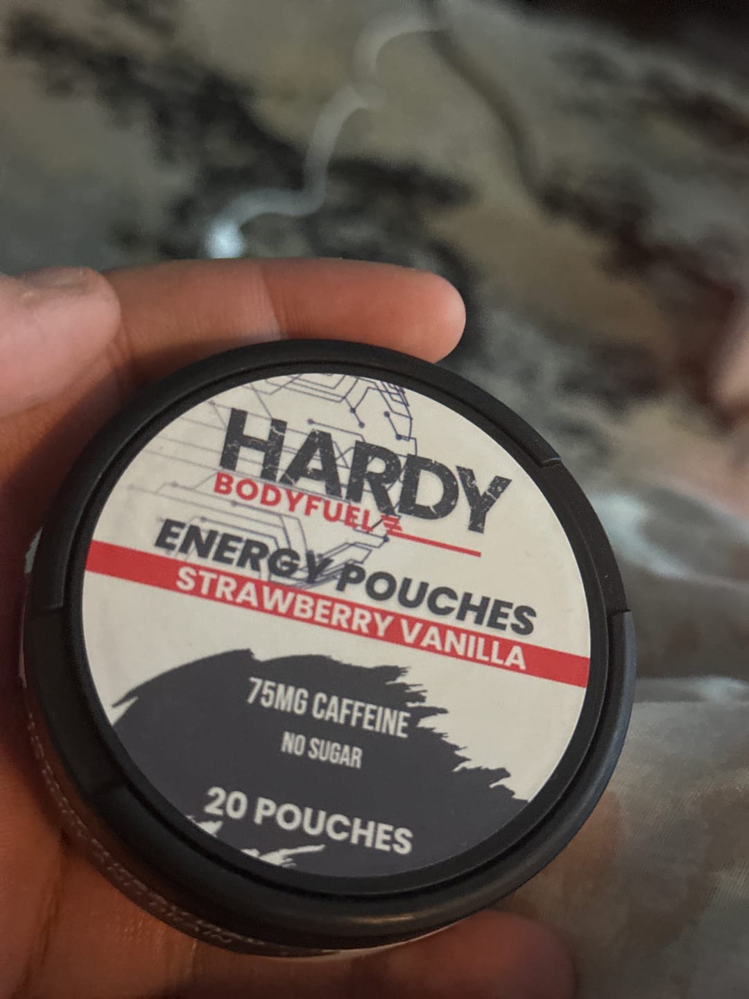 Customer photo review of HARDY | ICE PEACH ENERGY POUCH | 75mg