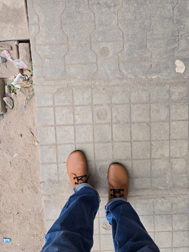 Customer photo review of Baer Urban Leder Executive Barefoot Shoes for Men & Women - Profi (Tan & Black)