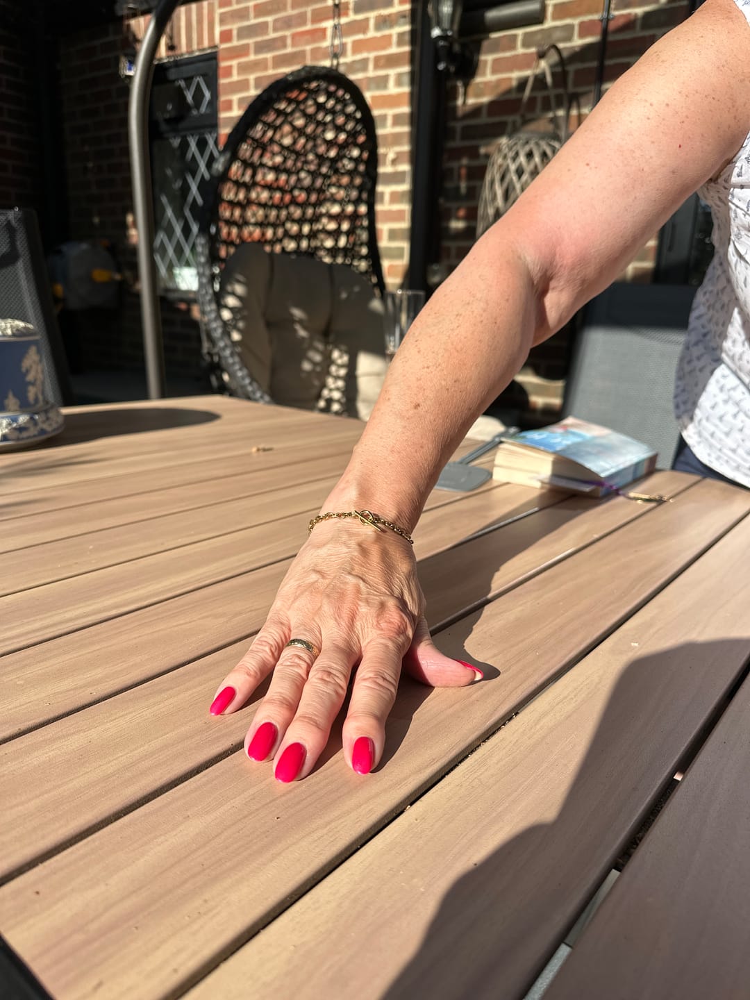 Customer photo review of Cuban T Bar Bracelet