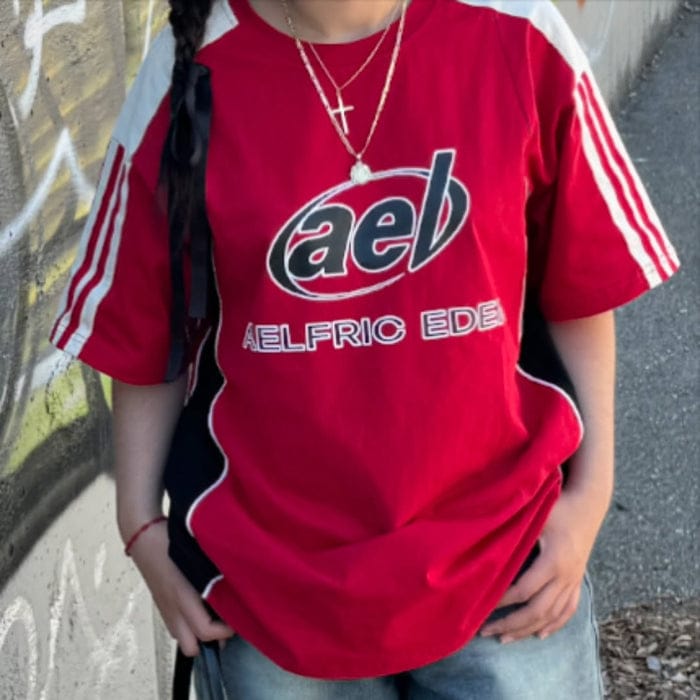 Customer photo review of Aelfric Eden Color Block Speedway Tee