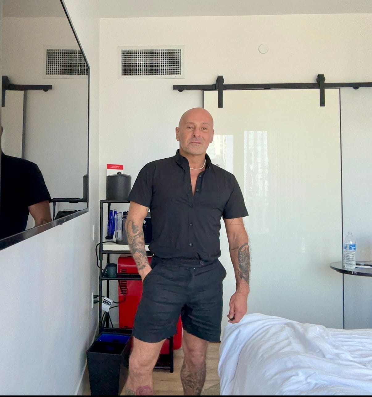 Customer photo review of Performance Bamboo Short Sleeve Shirt - Black