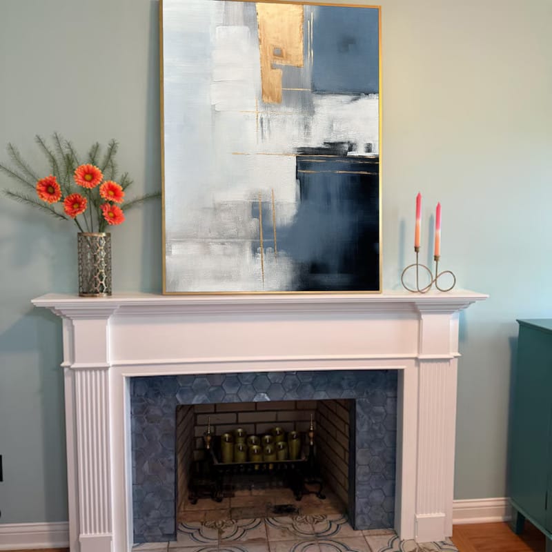 Customer photo review of Abstract Painting Canvas #AP123