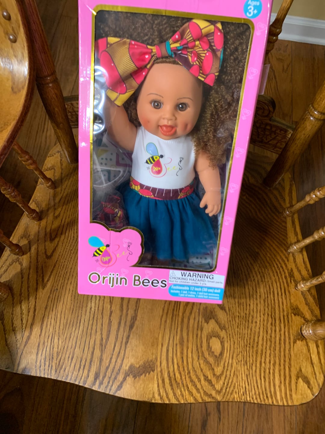 Customer photo review of Fro Melody Baby Bee Doll