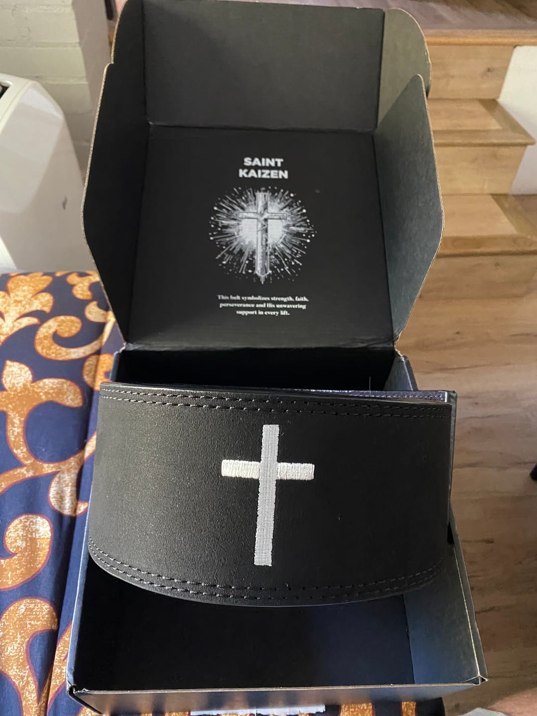 Customer photo review of Cross Lever Belt