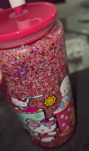 Customer photo review of Custom GLASS Snow Globe