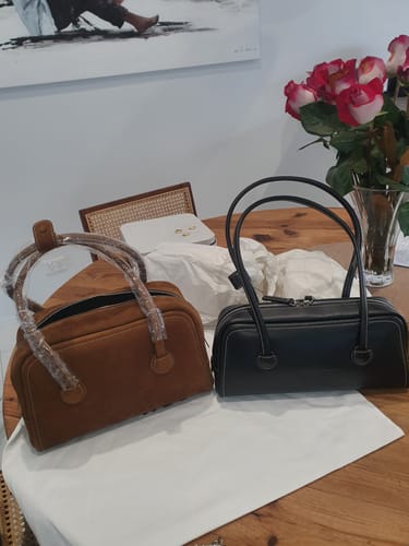 Customer photo review of SOFT BAGUETTE BAG - black plain