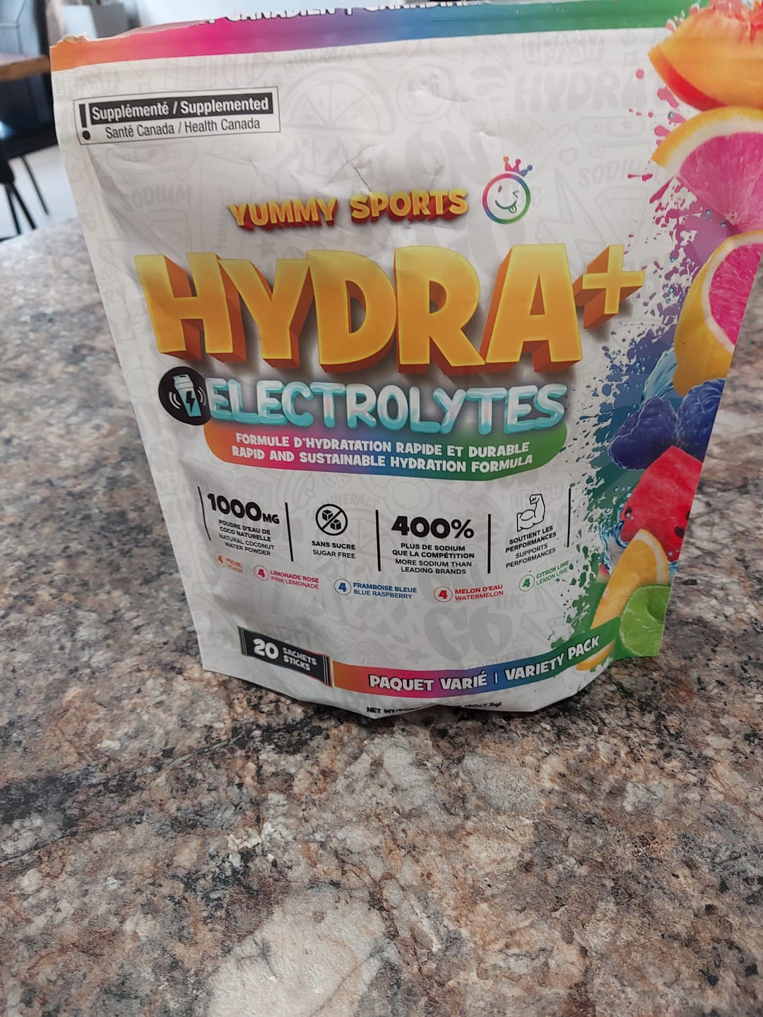 Customer photo review of Yummy Sports - Hydra + Sachet Mixte