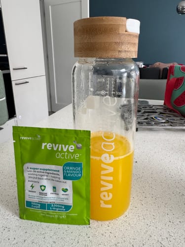 Customer photo review of Revive & Thrive Orange and Mango Flavour