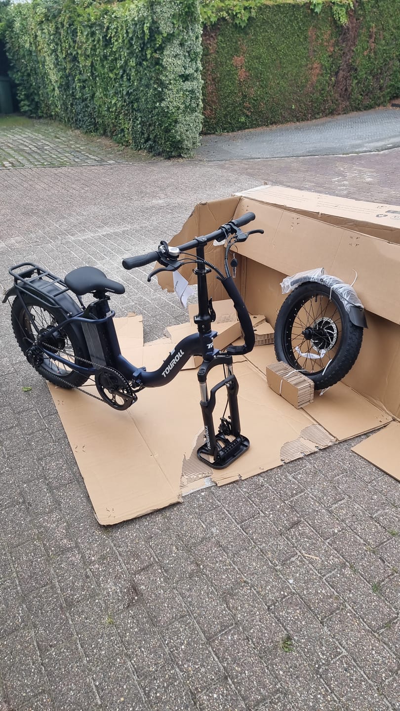 Customer photo review of Touroll S2 Folding Fat Tire Electric Bike