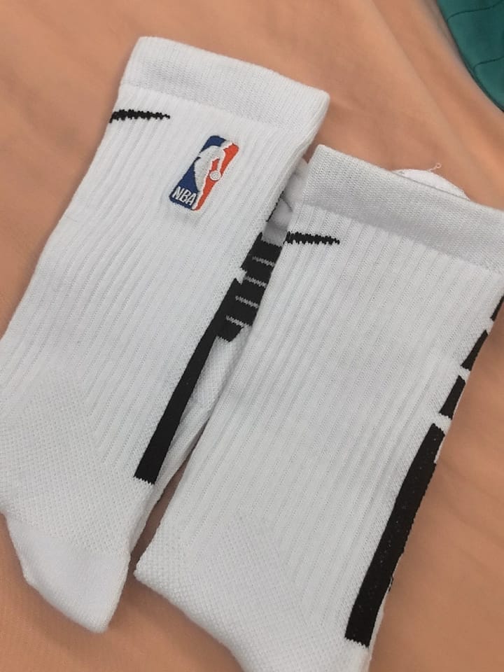 Customer photo review of Hoop Armour™ Grip Elite Socks White