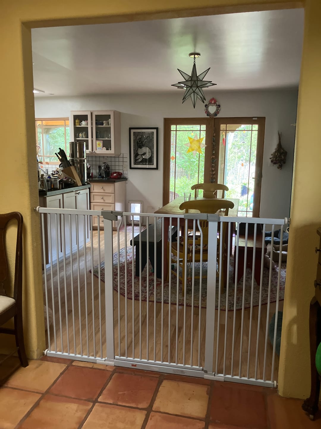 Customer photo review of FairyBaby 40.55" Extra Tall Heavy Duty Safety Gate For Front Door