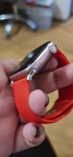 Customer photo review of Apple Watch Silicone Strap - Comfortable Waterproof Band