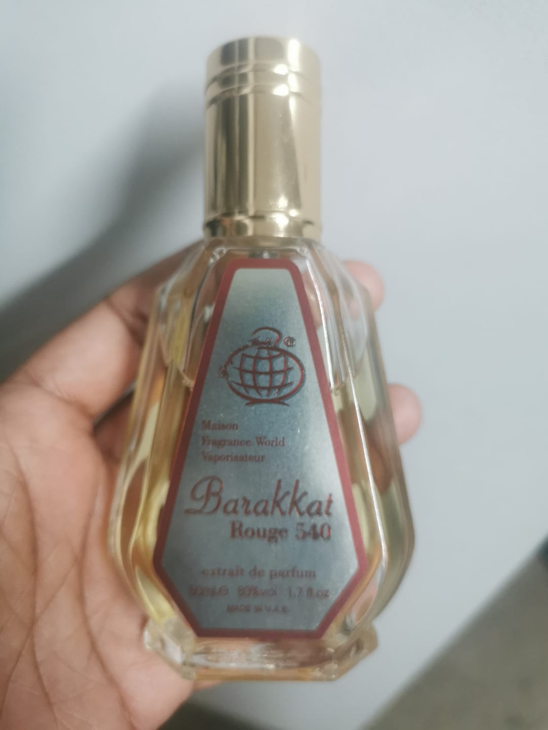 Customer photo review of Barakkat Rouge 540 Extrait edp 50ml