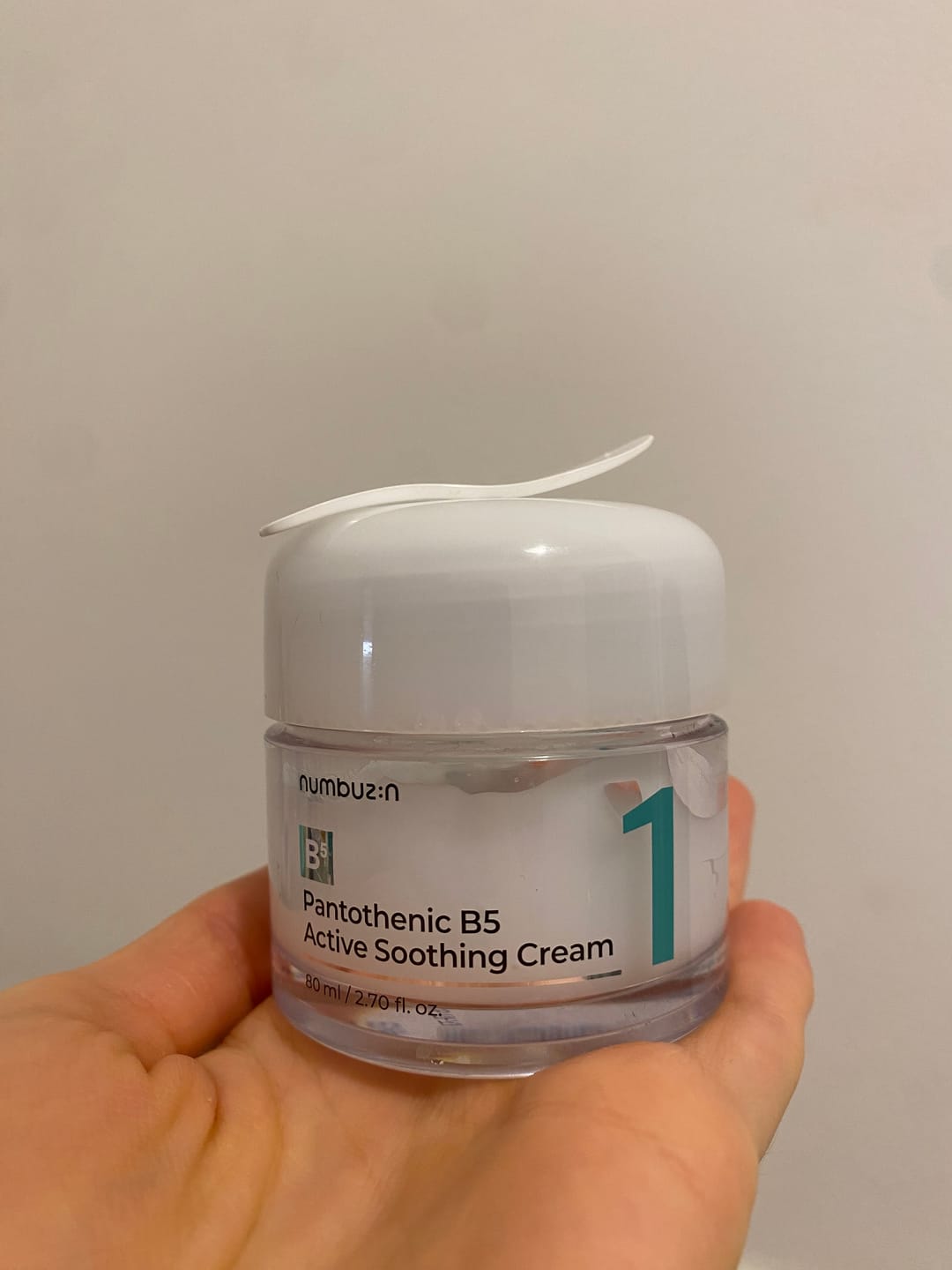Customer photo review of Krēms ādas nepilnību novēršanai Numbuzin No.1 Pantothenic B5 Active Soothing Cream