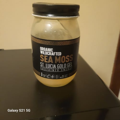 Customer photo review of St Lucia Gold Sea Moss Gel
