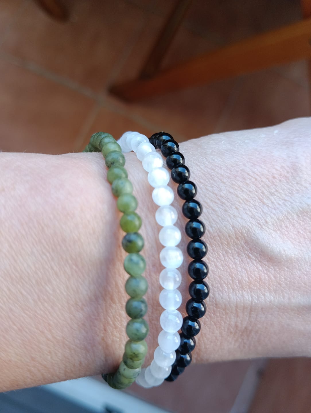 Customer photo review of Selenita "AA" | 4mm | Bienestar - Tranquilidad