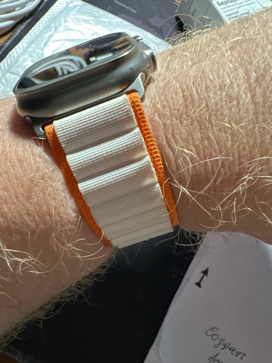 Customer photo review of Apple Watch Nylon Strap - Rugged Alpine Loop