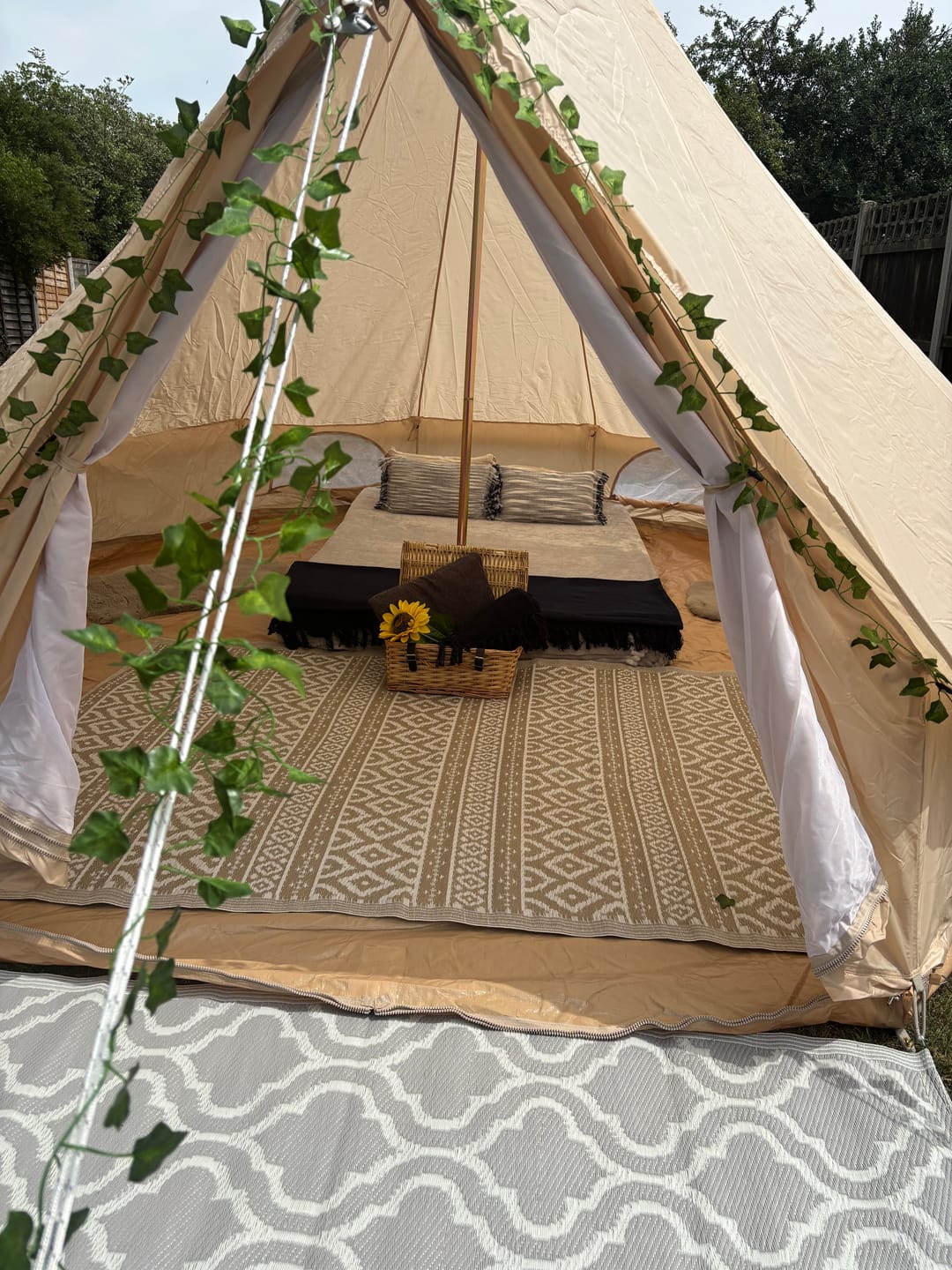 Customer photo review of Classic Bell Tent