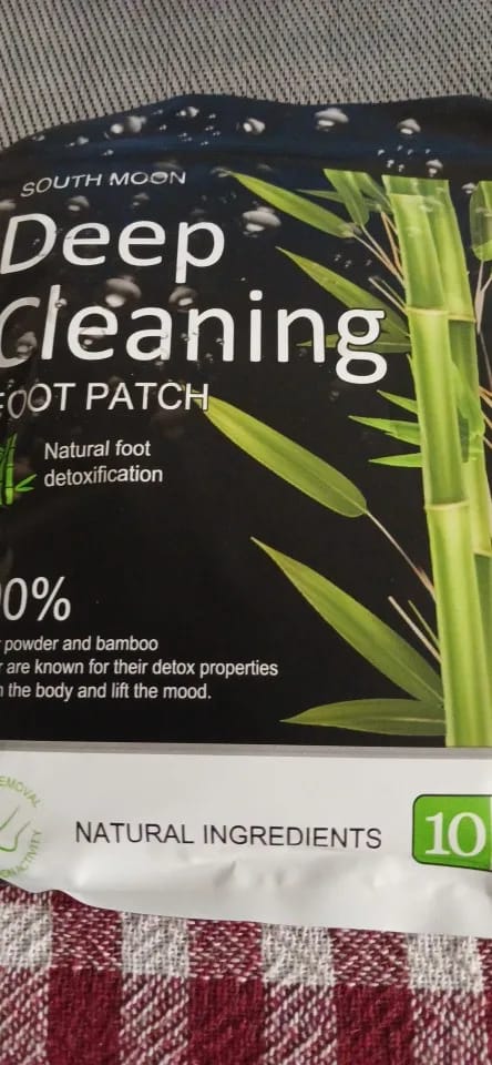 Customer photo review of Bamboo Foot Detox Patches