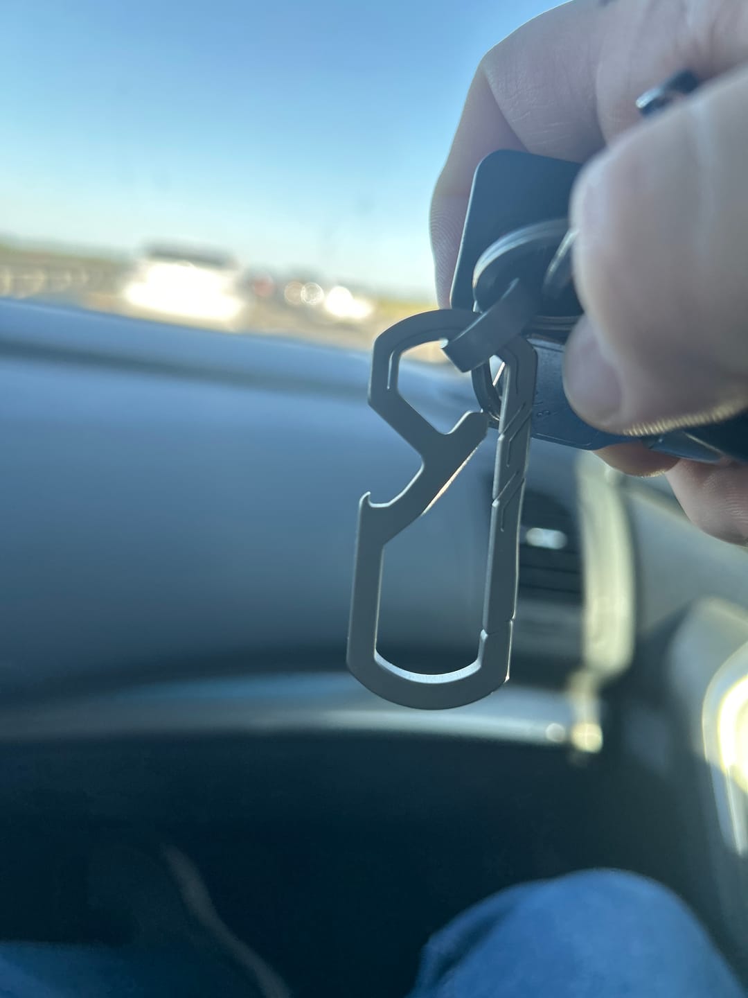 Customer photo review of 80Eighty® Titanium Keychain Clip