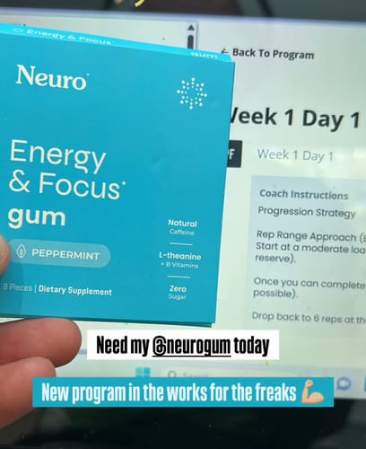 Customer photo review of Energy & Focus Gum