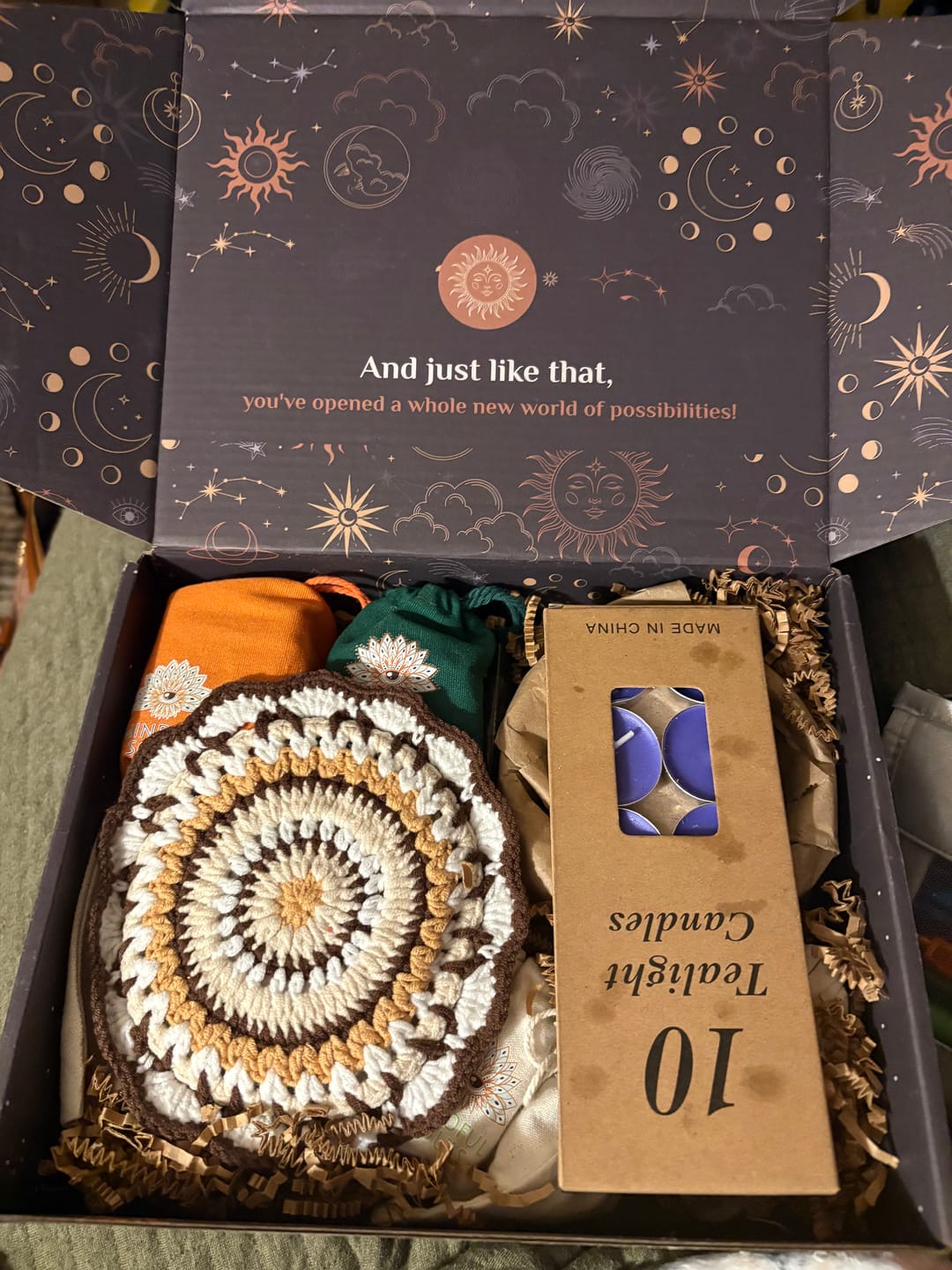 Customer photo review of Limited Edition Mystery Box – 13 or 15-Item Surprise
