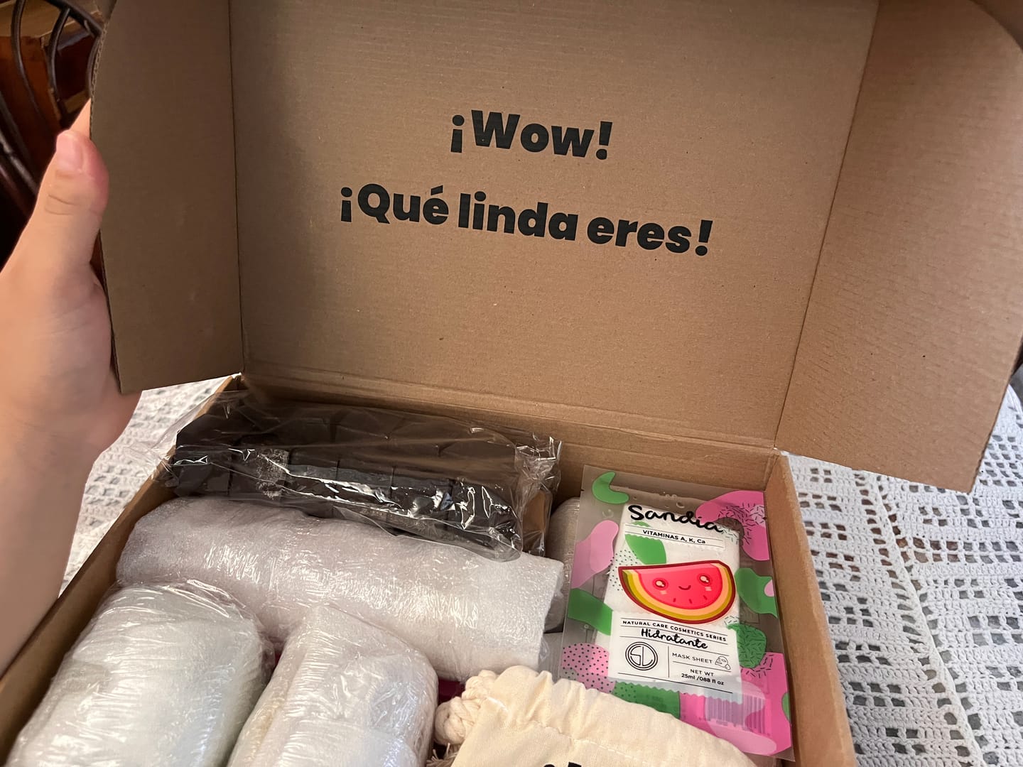 Customer photo review of Kit 1minpretty: 2 tarros de cera + fundidor + refill + extras + talco para depilar con envío gratis mx