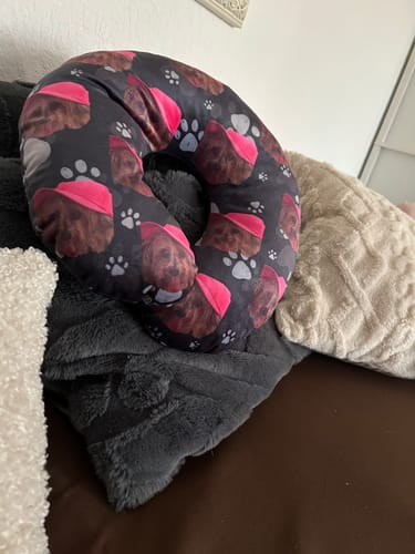 Customer photo review of Fellnasen Fotos - Individuelles Nackenkissen