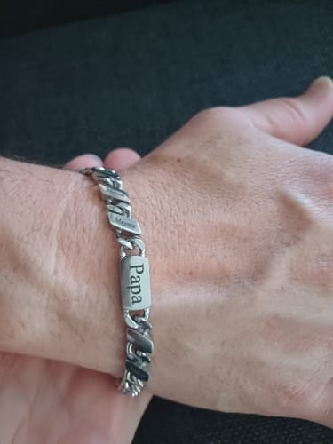 Customer photo review of Familieschakel Armband Voor Vaderdag