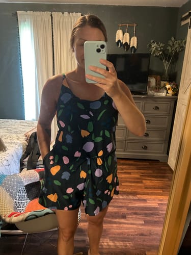 Customer photo review of rue swim romper