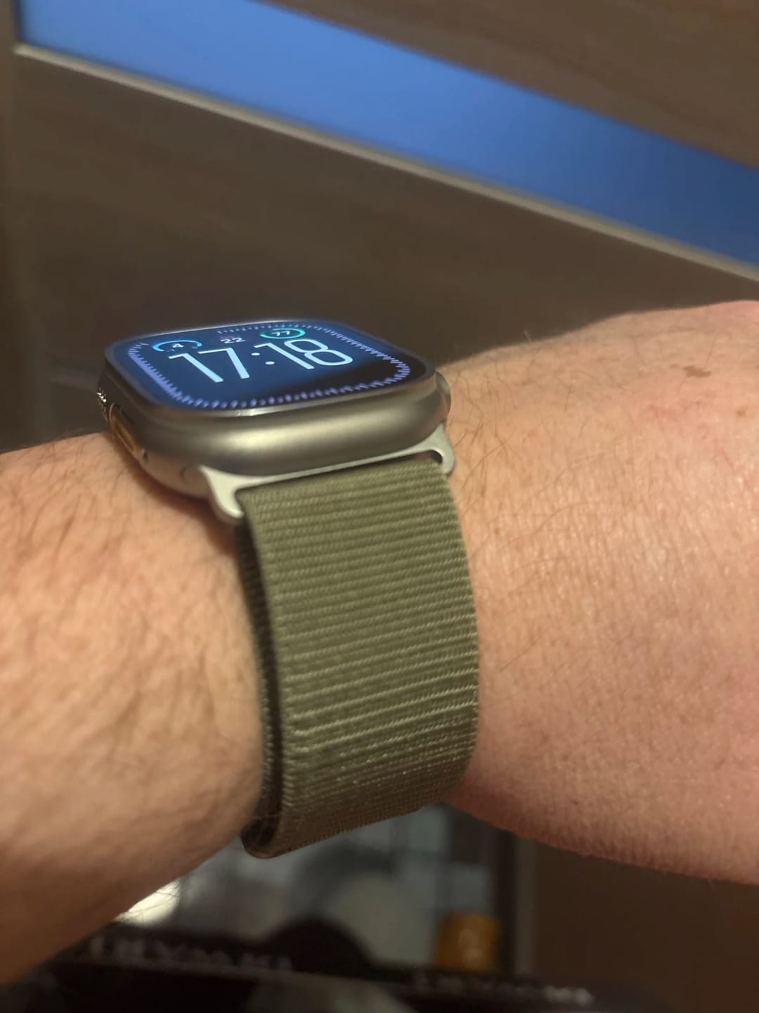 Customer photo review of Apple Watch Nylon Strap - Rugged Alpine Loop